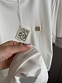 Белая женская футболка Loewe premium