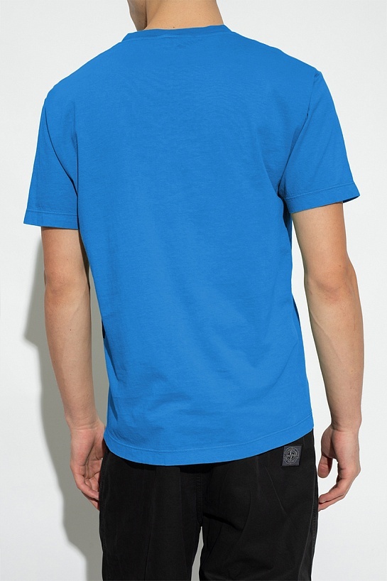 Мужская футболка Stone Island compass-patch - Navy