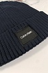 Мужская шапка тёмно-синего цвета Calvin Klein logo-patch