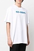 Белая оверсайз футболка Off-White Blue Metal Arrows