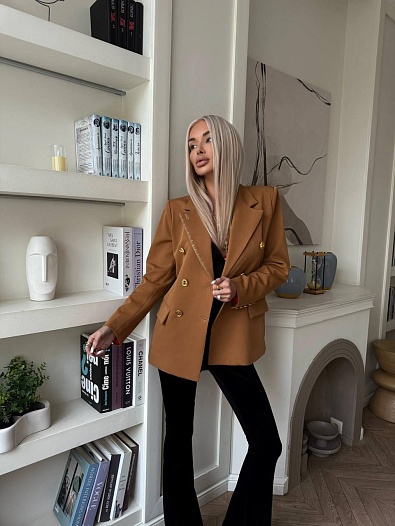 Женский пиджак Schiaparelli Premium - Brown   