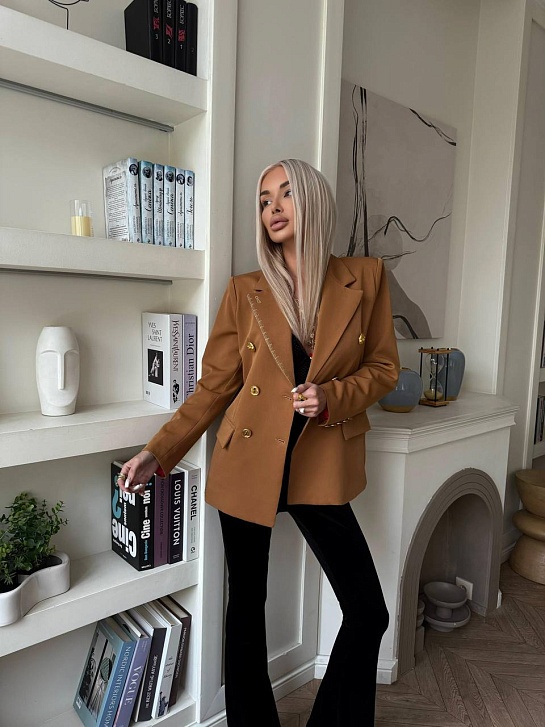 Женский пиджак Schiaparelli Premium - Brown