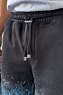 Мужские чёрные шорты Amiri paint splatter