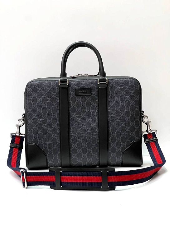 Мужской портфель Gucci Supreme Premium 36x28x7 см