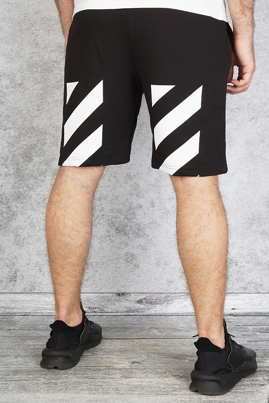 Мужские чёрные шорты Off-White "Pascal Painting"