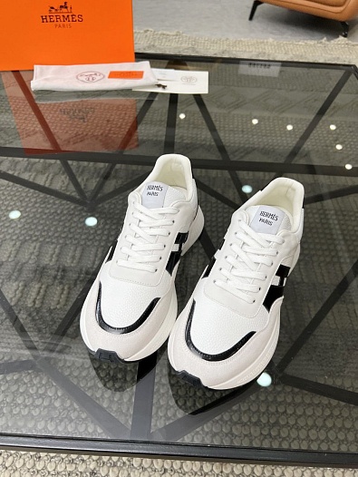 Мужские кроссовки Hermes - White   