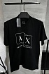 Футболка чёрного цвета Armani Exchange logo-print