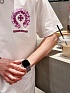 Белая оверсайз футболка Chrome Hearts premium