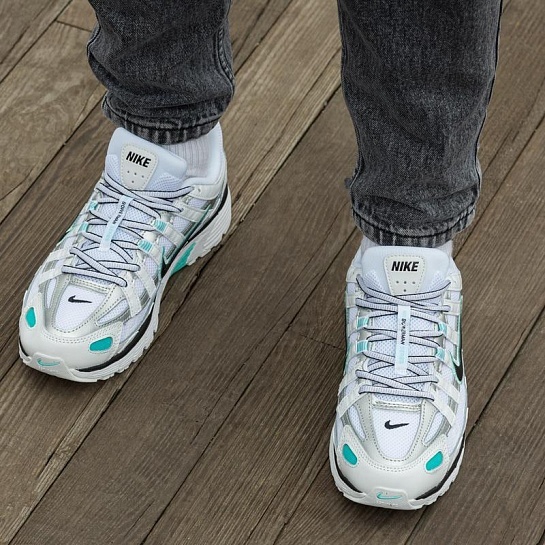 Кроссовки Nike P-6000 - White / Light Aqua 