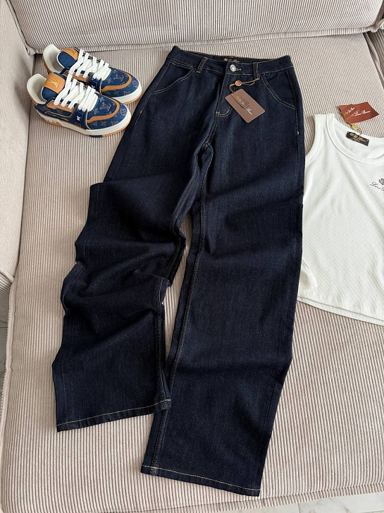 Женские синие джинсы Loro Piana premium