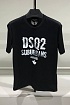 Мужская чёрная футболка Dsquared2 Suburbans