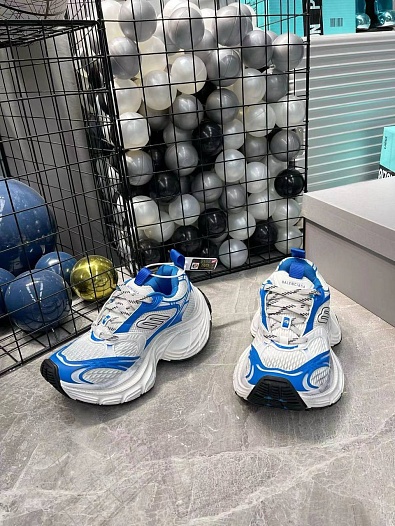 Женские комбинированные кроссовки Balenciaga Women's 10XL - White / Blue   