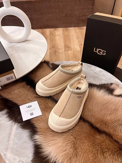 Женские слипоны UGG Tasman Weather Hybrid - Beige / White   