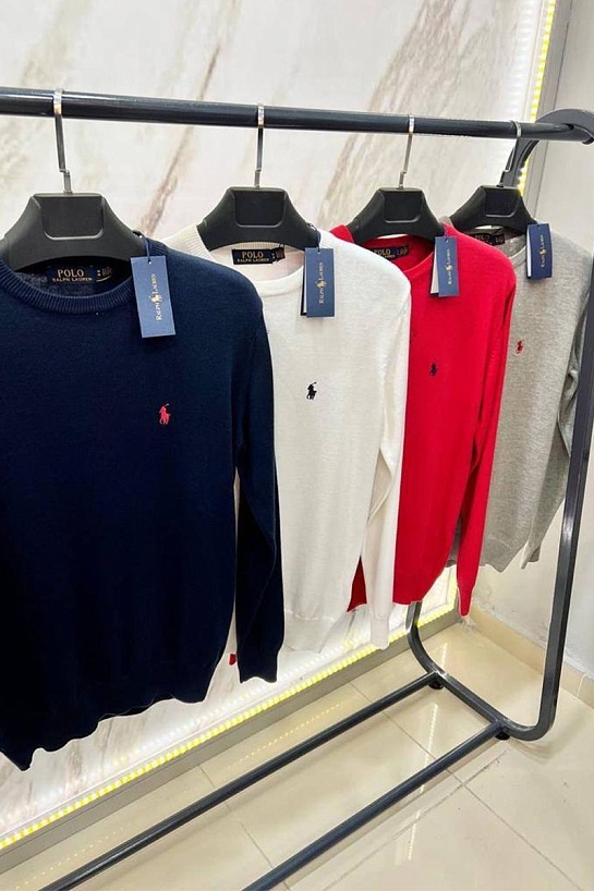 Мужской чёрный джемпер Роlо Ralрh Lаurеn embroidered logo