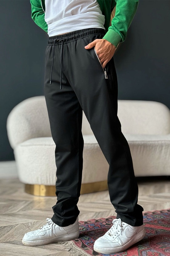 Мужские чёрные штаны Bottega Veneta