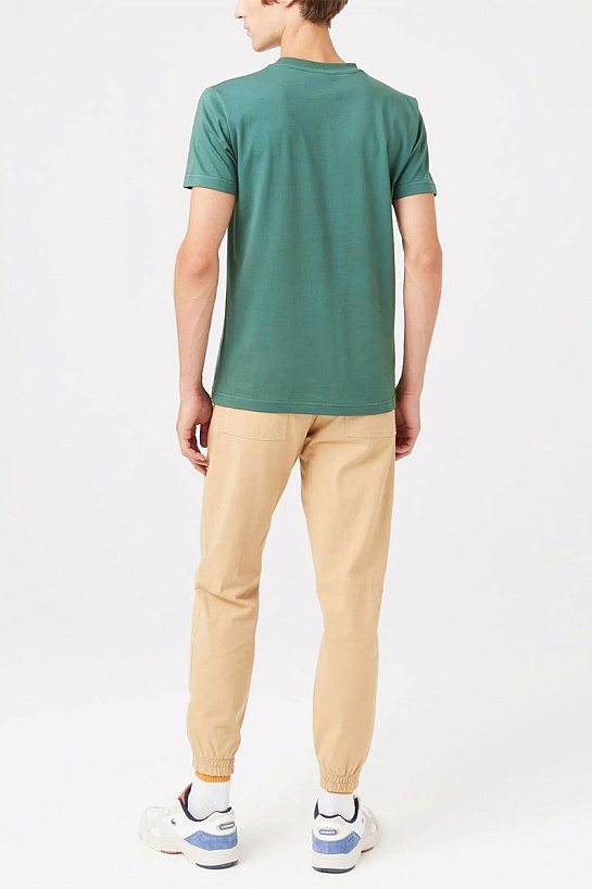 Мужская зелёная футболка Lacoste