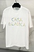 Белая футболка Casablanca L’Arche Fleure