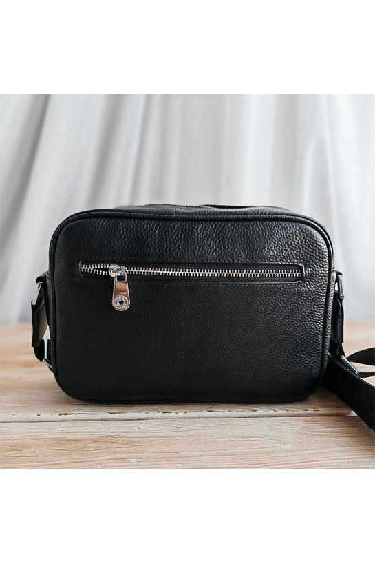 Кожаная сумка Montblanc messenger 22x15 см