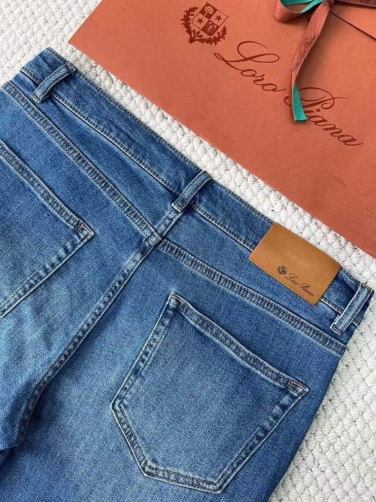 Мужские синие джинсы Loro Piana Premium
