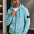 Голубая кофта на молнии Stone Island compass-patch