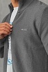 Серая кофта на молнии Hugo Boss logo-embroidered