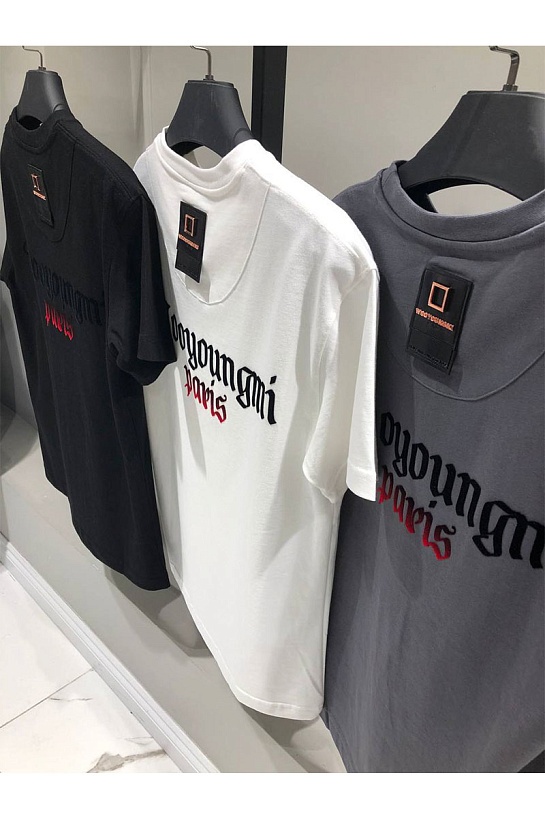 Мужская футболка Wooyoungmi Paris - Grey