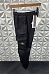 Мужские чёрные джоггеры с патчем Stone Island