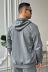 Серый спортивный костюм Moncler logo-embroidered