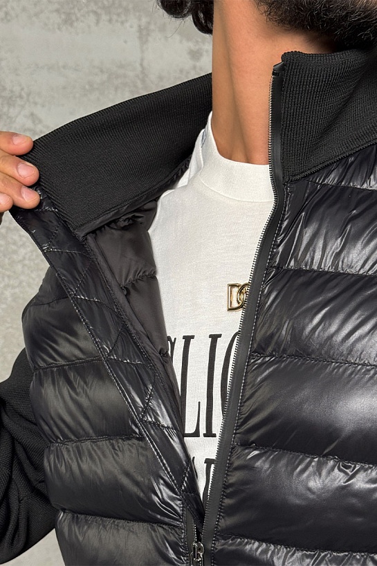 Куртка с вязаными рукавами Moncler