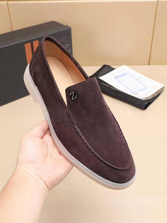 Мужские замшевые лоферы Ermenegildo Zegna