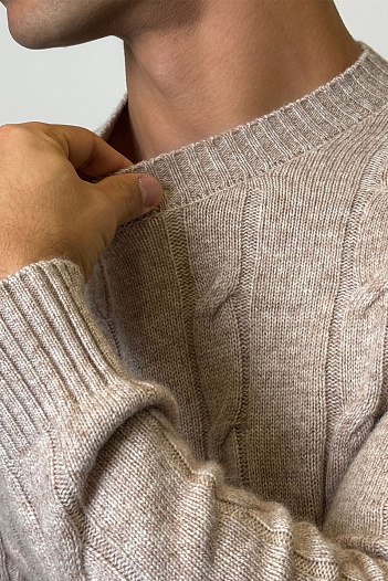 Мужской свитер Loro Piana premium - Light Beige   