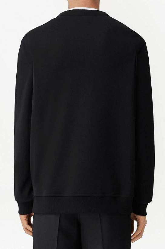 Мужской чёрный свитшот Burberry logo-print