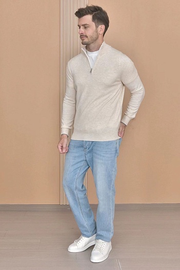 Кашемировый свитер Brunello Cucinelli Premium - Light Tan   