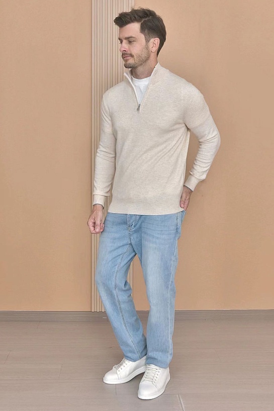 Кашемировый свитер Brunello Cucinelli Premium - Dark Beige