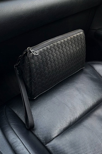 Кожаная сумка Bottega Veneta Intrecciato 25x16 см   