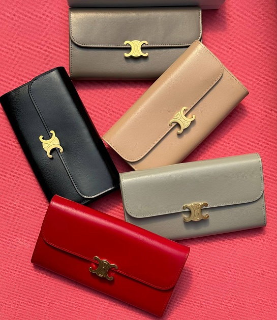 Портмоне Celine Tromphe Premium 19x10x3 см - Red