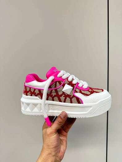 Женские кроссовки Valentino One Stud XL - Pink   