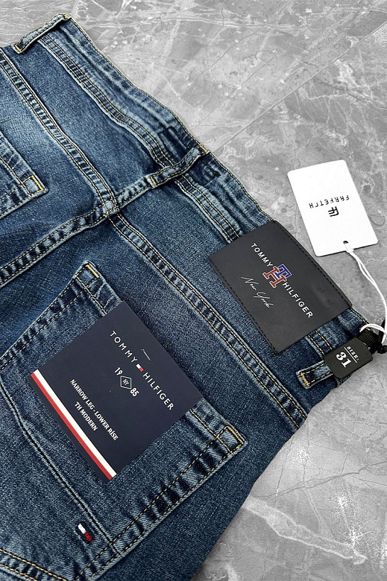Мужские синие джинсы Tommy Hilfiger low-rise