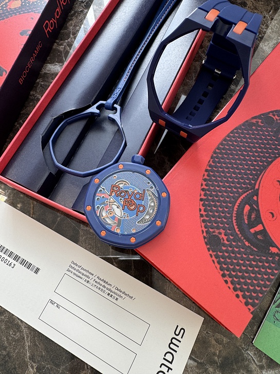 Часы Audemars Piguet × Swatch Royal Pop Orenji Hachi premium 