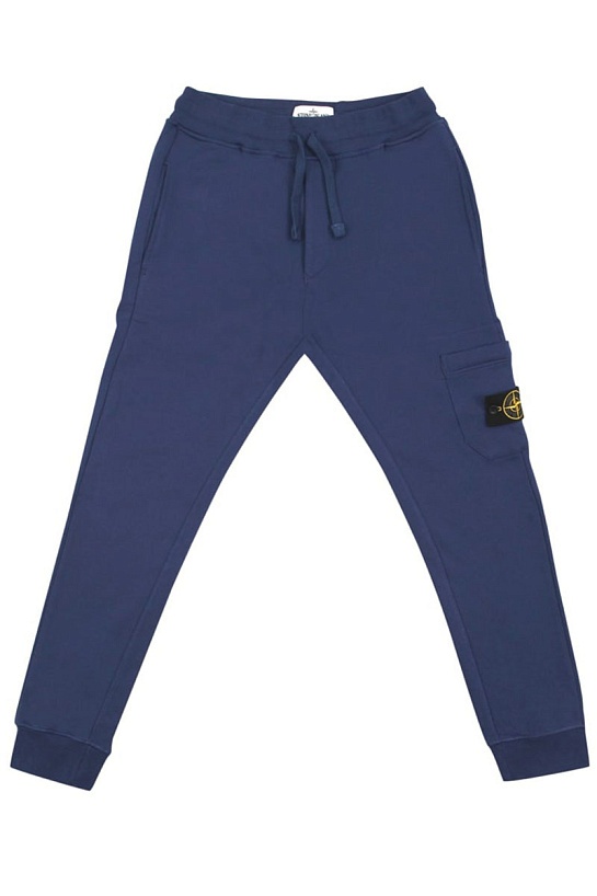 Мужские штаны зелёного цвета Stone Island compass-patch
