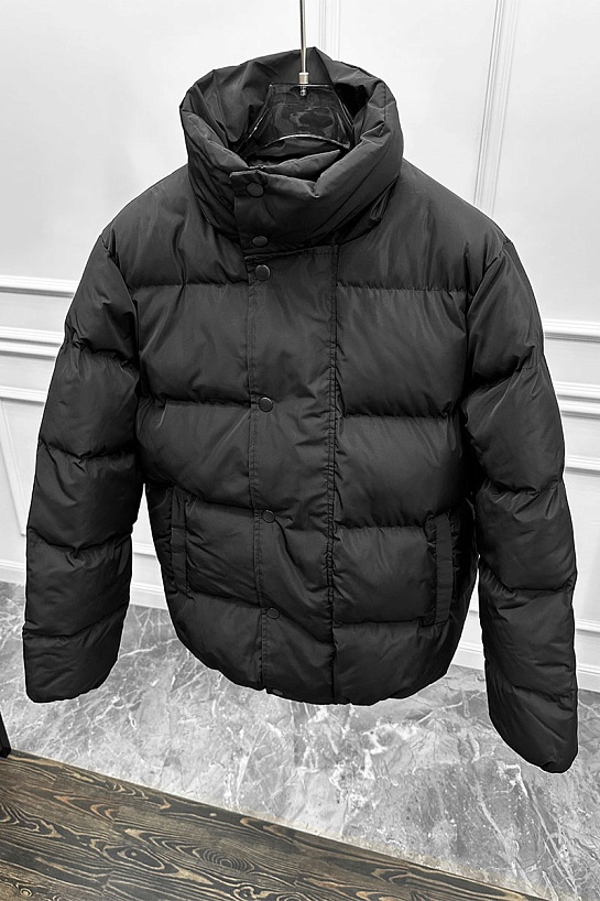 Мужская утеплённая куртка Balenciaga чёрного цвета