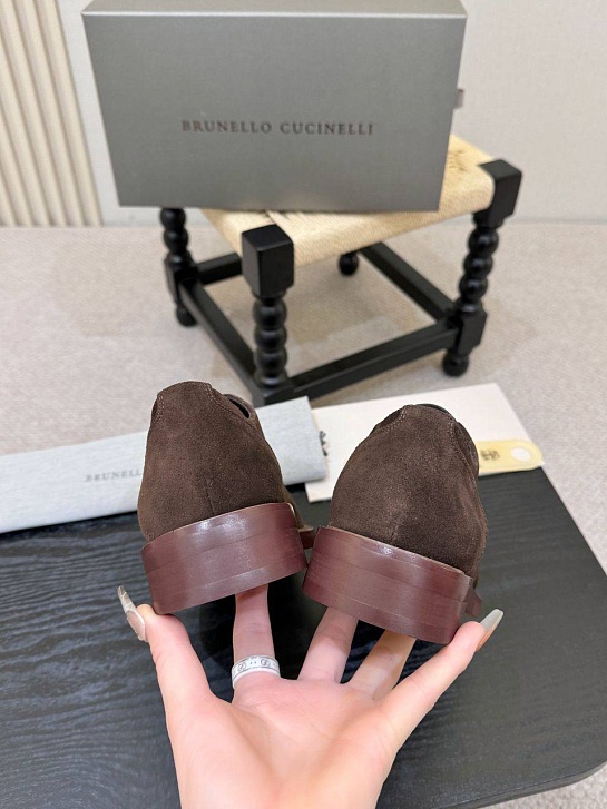 Замшевые ботинки Brunello Cucinelli derby - Brown
