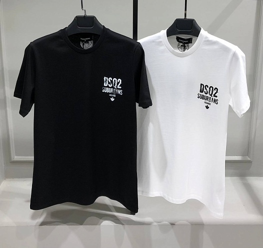 Футболка белого цвета Dsquared2 Suburbans   