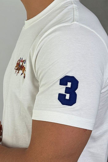 Мужская белая футболка Роlо Ralрh Lаurеn Match Club   