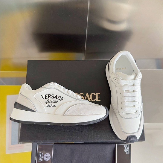 Женские кроссовки Versace Premium - White