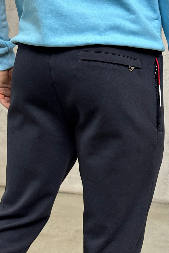 Тёмно-синие спортивные штаны Paul & Shark logo-patch