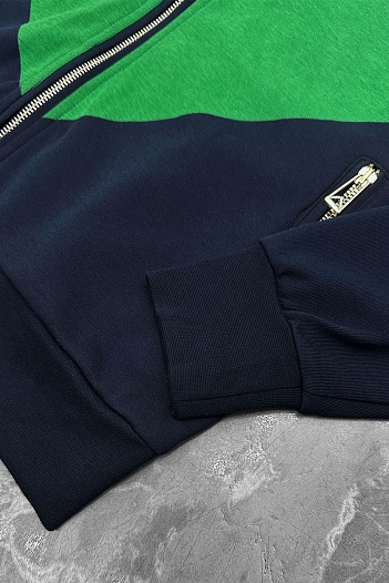 Мужской спортивный костюм Bottega Veneta - Navy / Green   