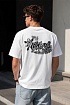 Белая оверсайз футболка Off-White Tribal Type