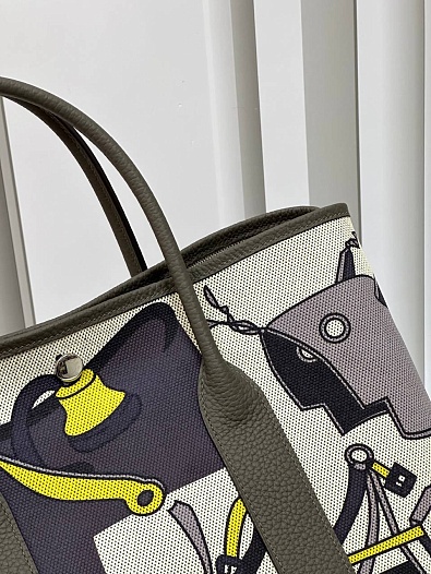 Женская сумка Hermes Garden Party Premium 36x26x17 см   