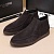 Замшевые лоферы с мехом Hugo Boss high-top - Brown